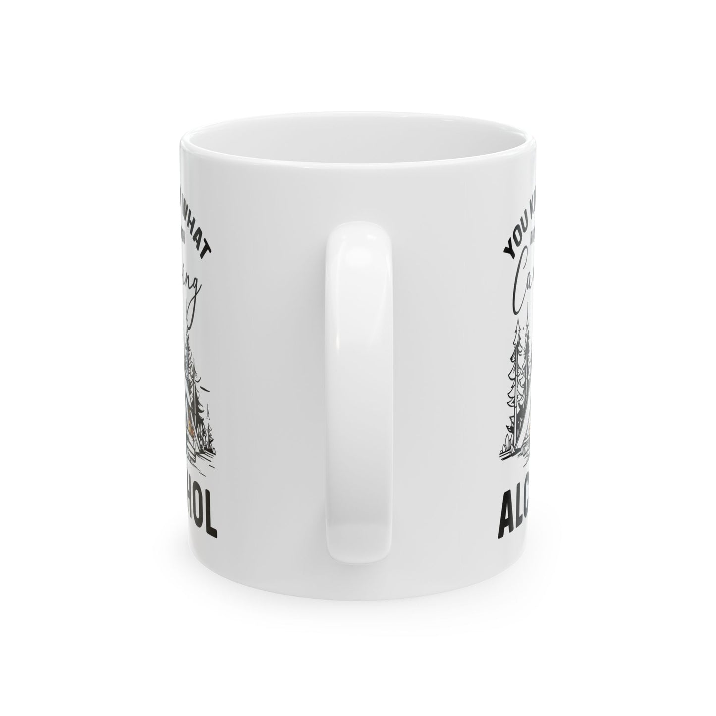 Campfire and Whiskey  Ceramic Mug, (11oz, 15oz)