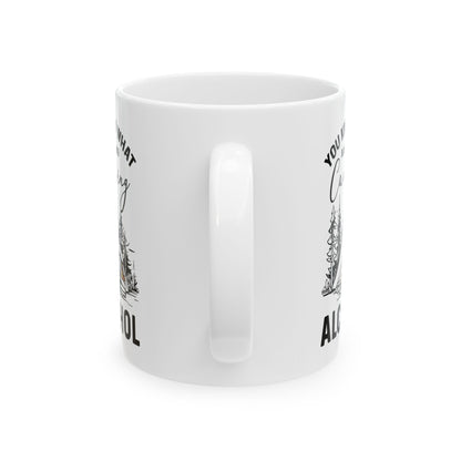 Campfire and Whiskey  Ceramic Mug, (11oz, 15oz)