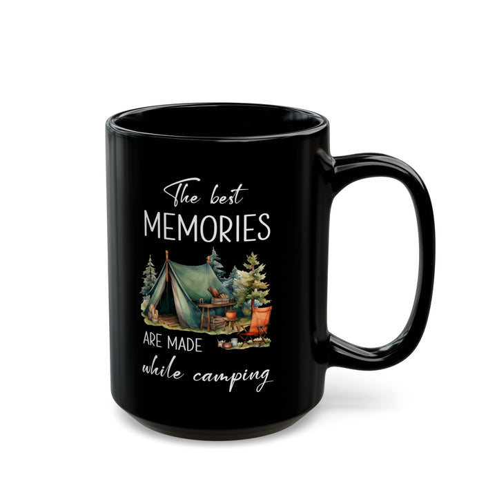 Rustic Forest Camping Tent Ceramic Mug, (11oz, 15oz)