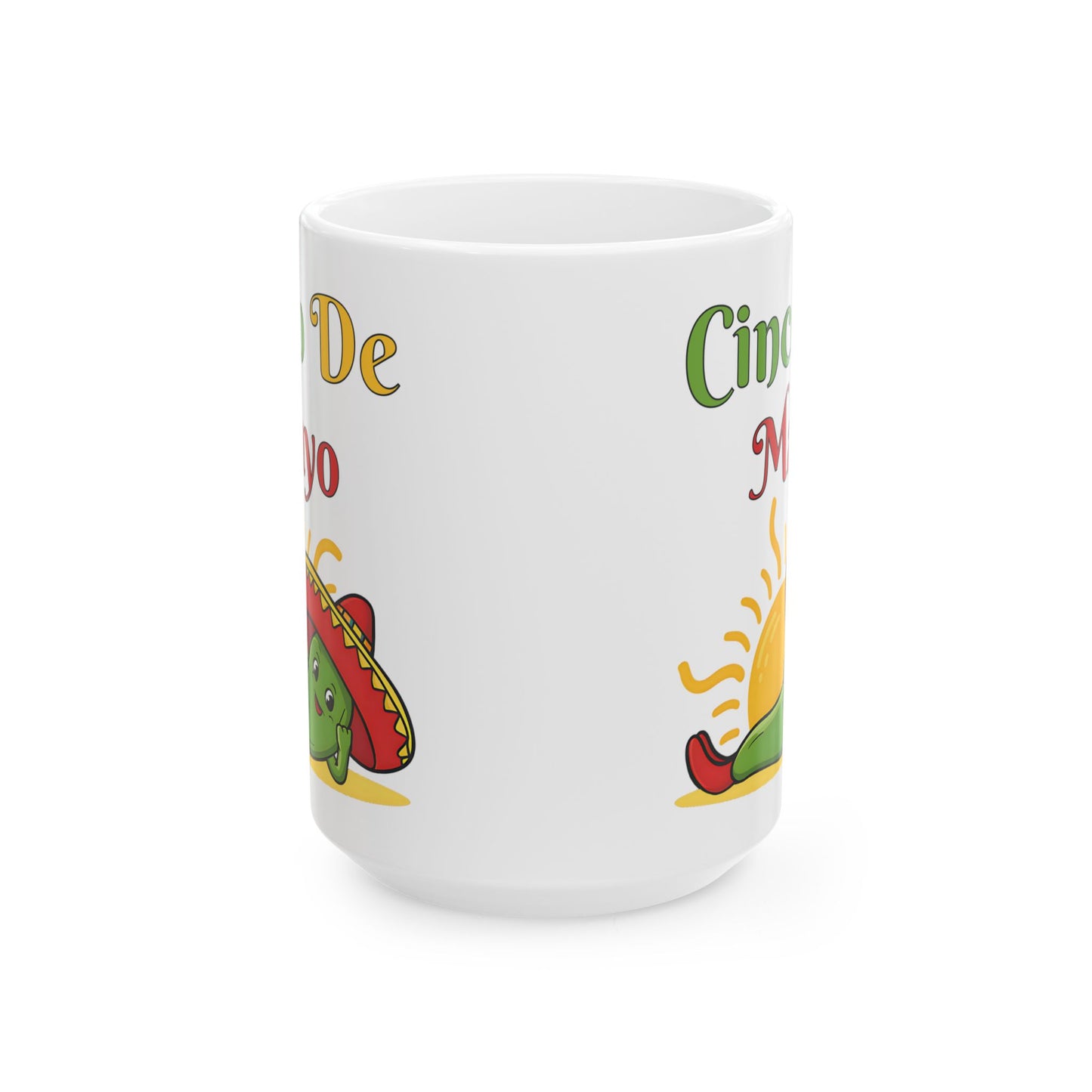 Cinco De Mayo White Mug, (11oz, 15oz)