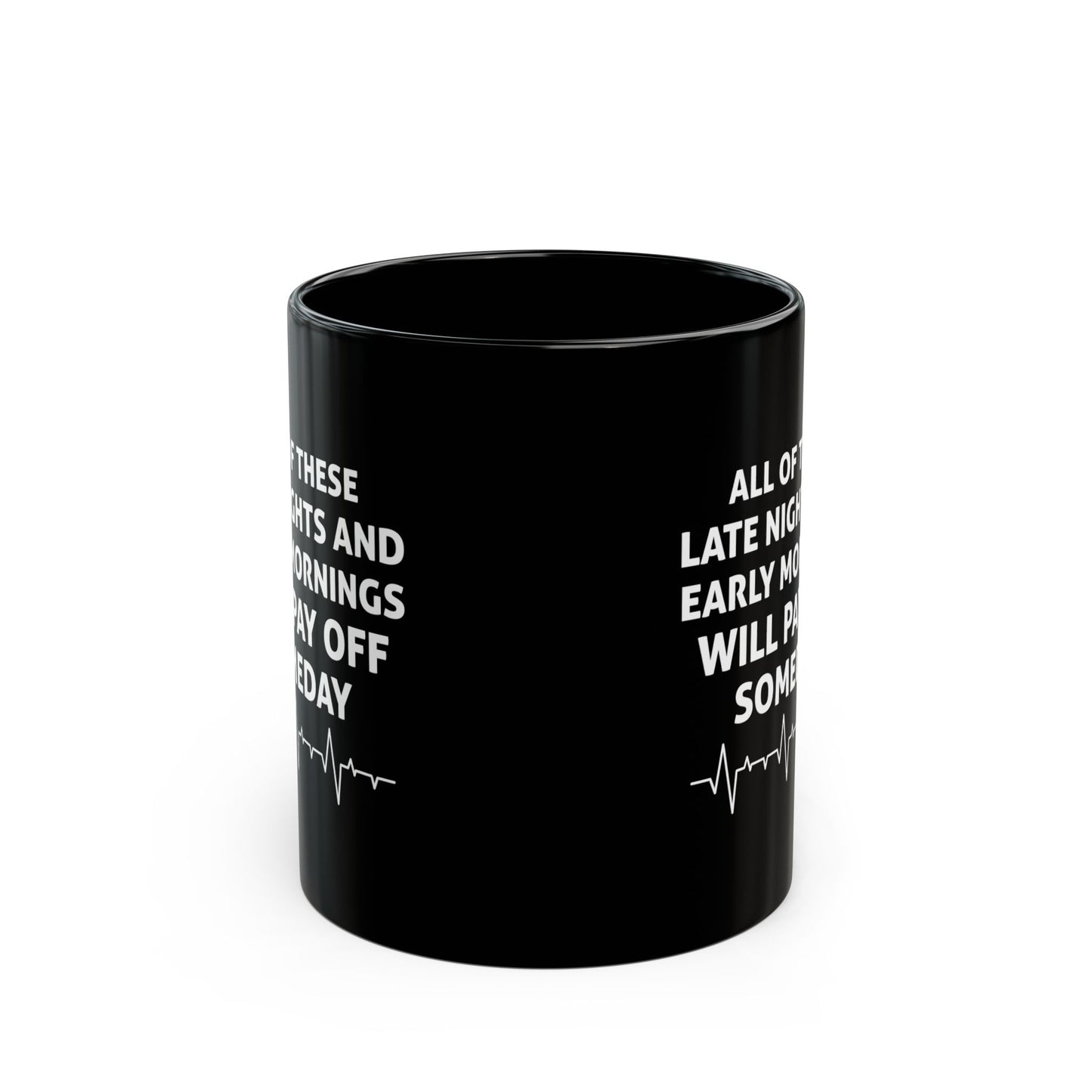 Black Motivational Medical Student Mug – Inspirational Coffee Cup for Doctors, Nurses, and Students