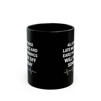Black Motivational Medical Student Mug – Inspirational Coffee Cup for Doctors, Nurses, and Students