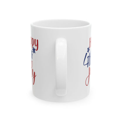 Happy 4th Of July White Mug (11oz,15oz)