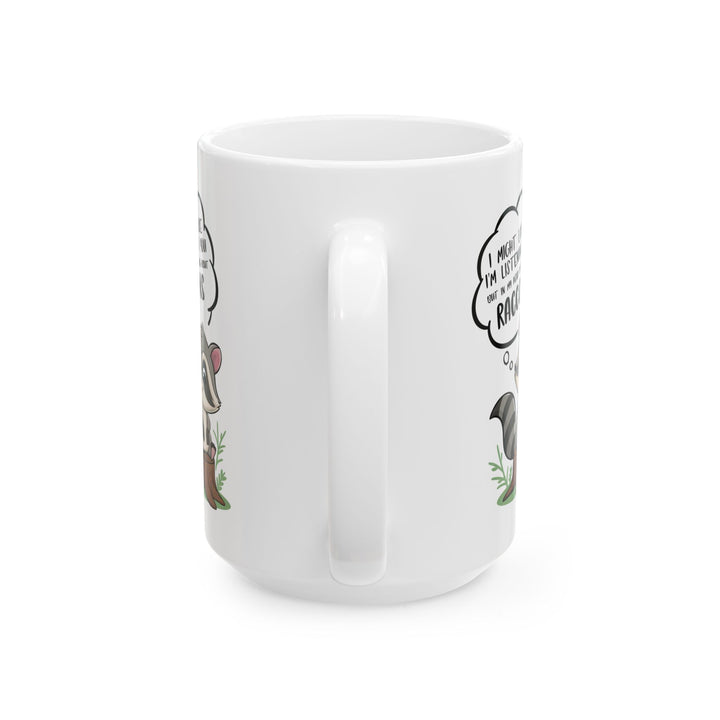 I might look like i'm listening to you v2, white Mug, (11oz, 15oz)