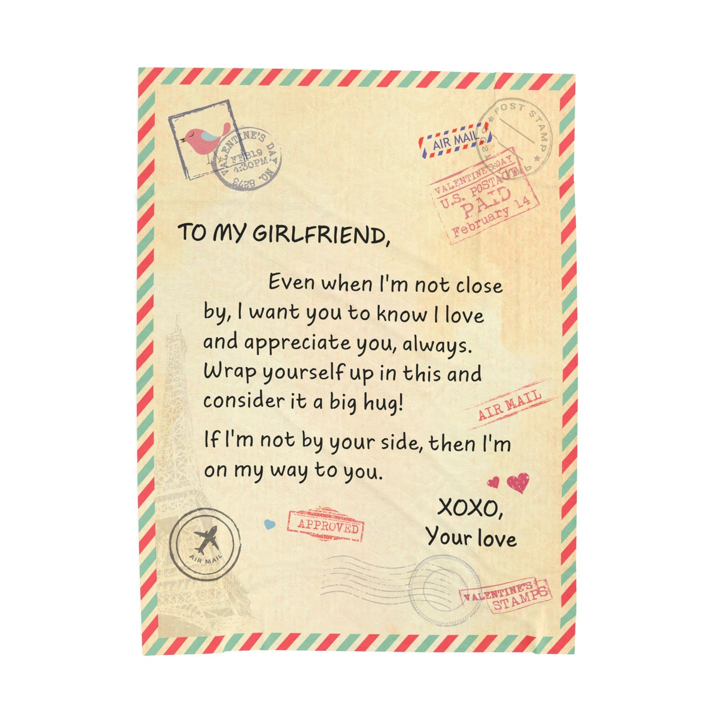 To My Girlfriend Blanket