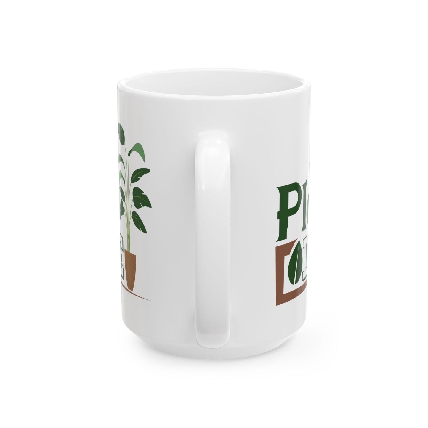 Give a Gift to a Plant Enthusiast – Plant Life Mug White Ceramic Coffee Cup for Gardeners