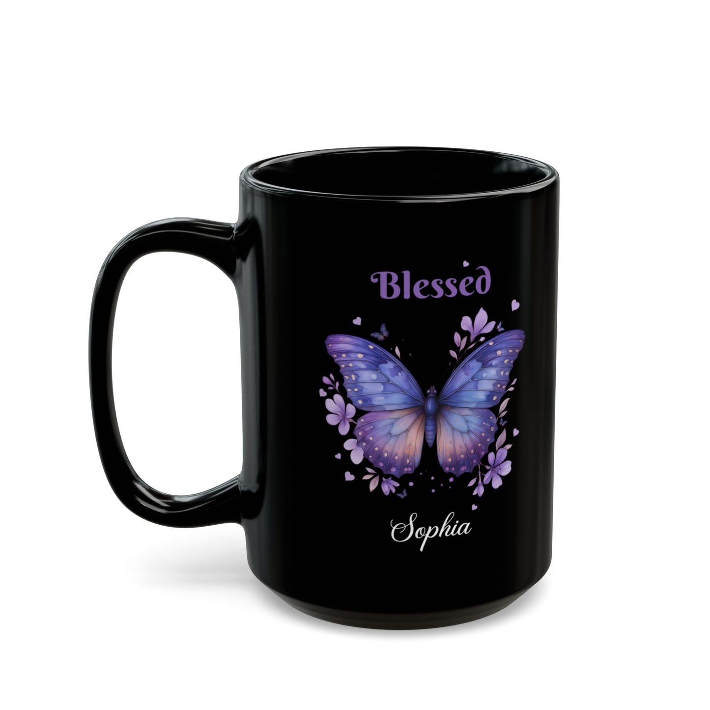 Every Day God thinks of you Black Mug (11oz, 15oz)