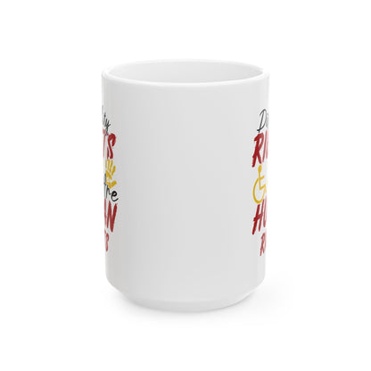 White Ceramic Advocacy Coffee Cup – Gift for Disability Inclusion, Awareness & Activism Support