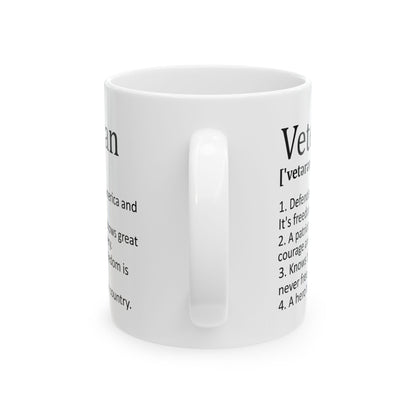 Veteran Definition Mug – Patriotic Coffee Cup Gift for Veterans