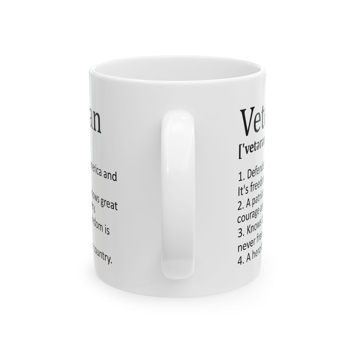 Veteran Definition Mug – Patriotic Coffee Cup Gift for Veterans