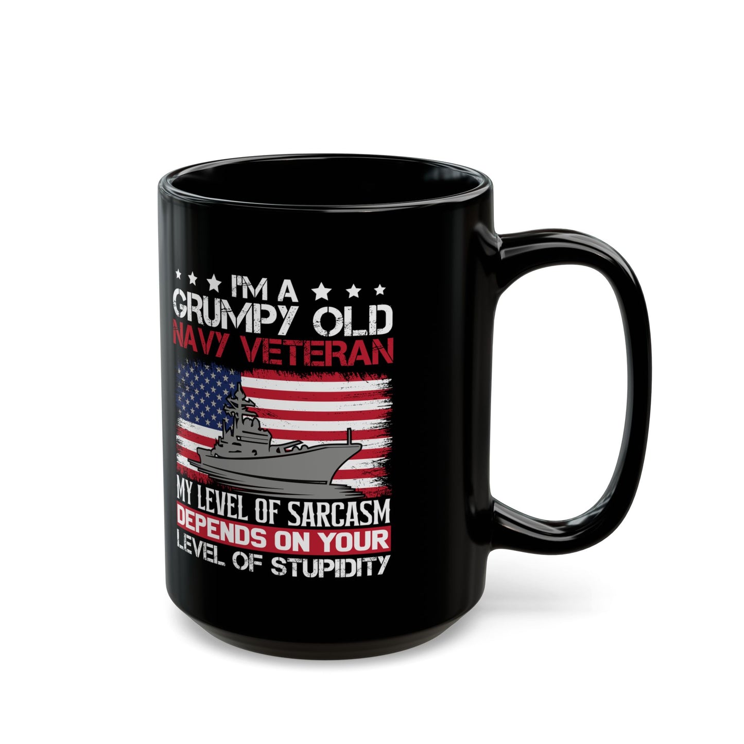 I am a Grumpy old Black Mug (11oz, 15oz)