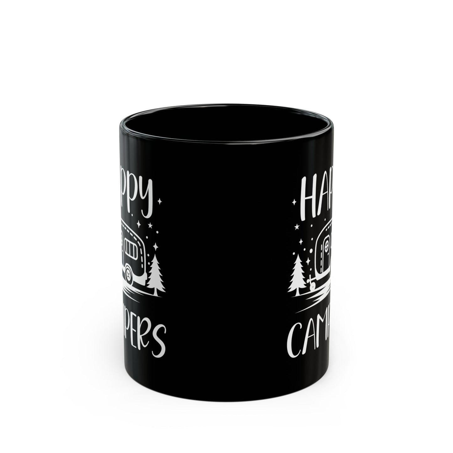 Happy Campers Black Mug (11oz, 15oz)