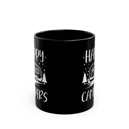 Happy Campers Black Mug (11oz, 15oz)