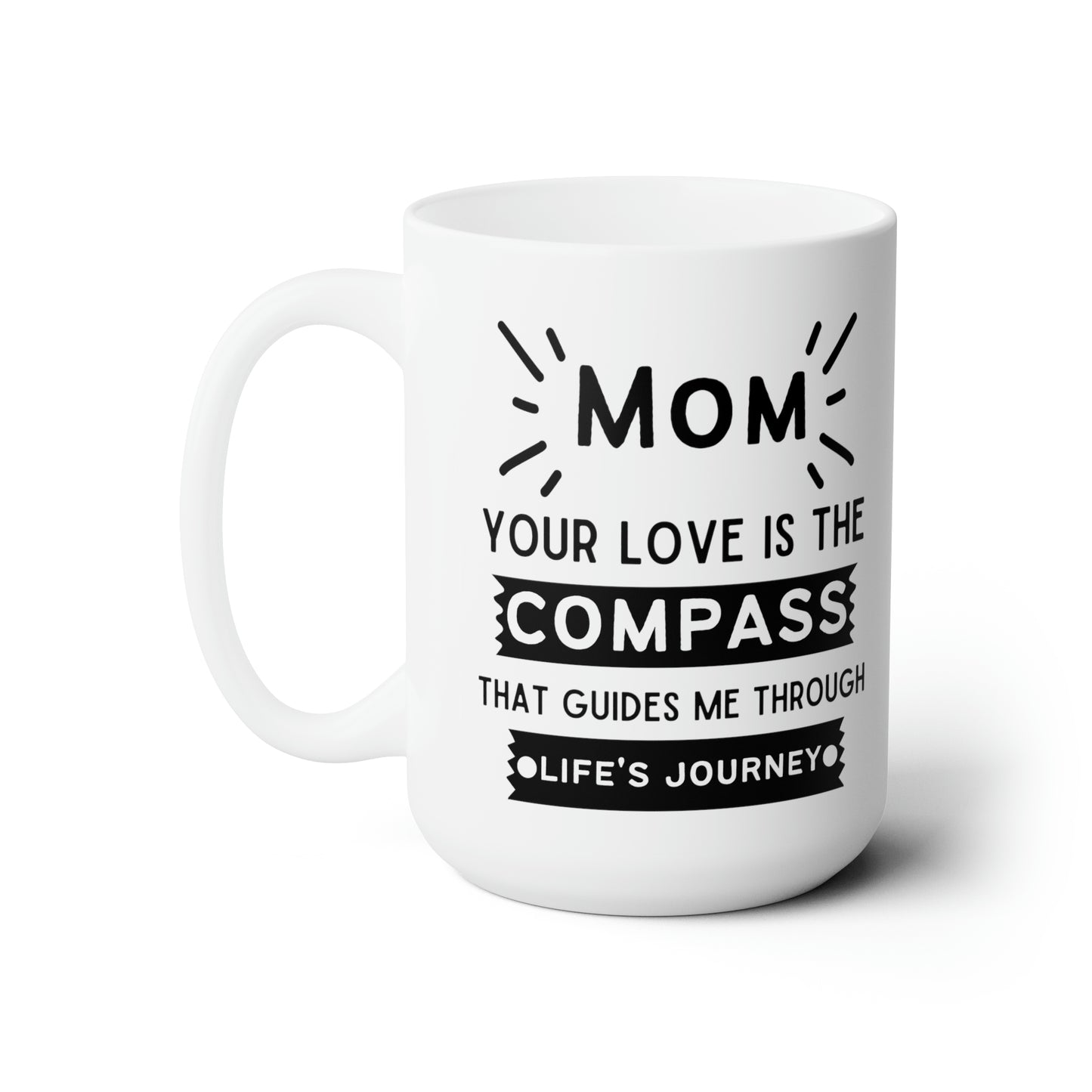 Mom Compass Mug – Inspirational Coffee Cup for Mother’s Day