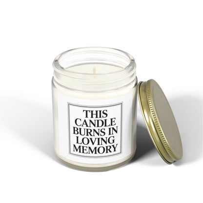 This Candle Burn In Loving Memories Scented Candles, Coconut Apricot Wax (4oz, 9oz)