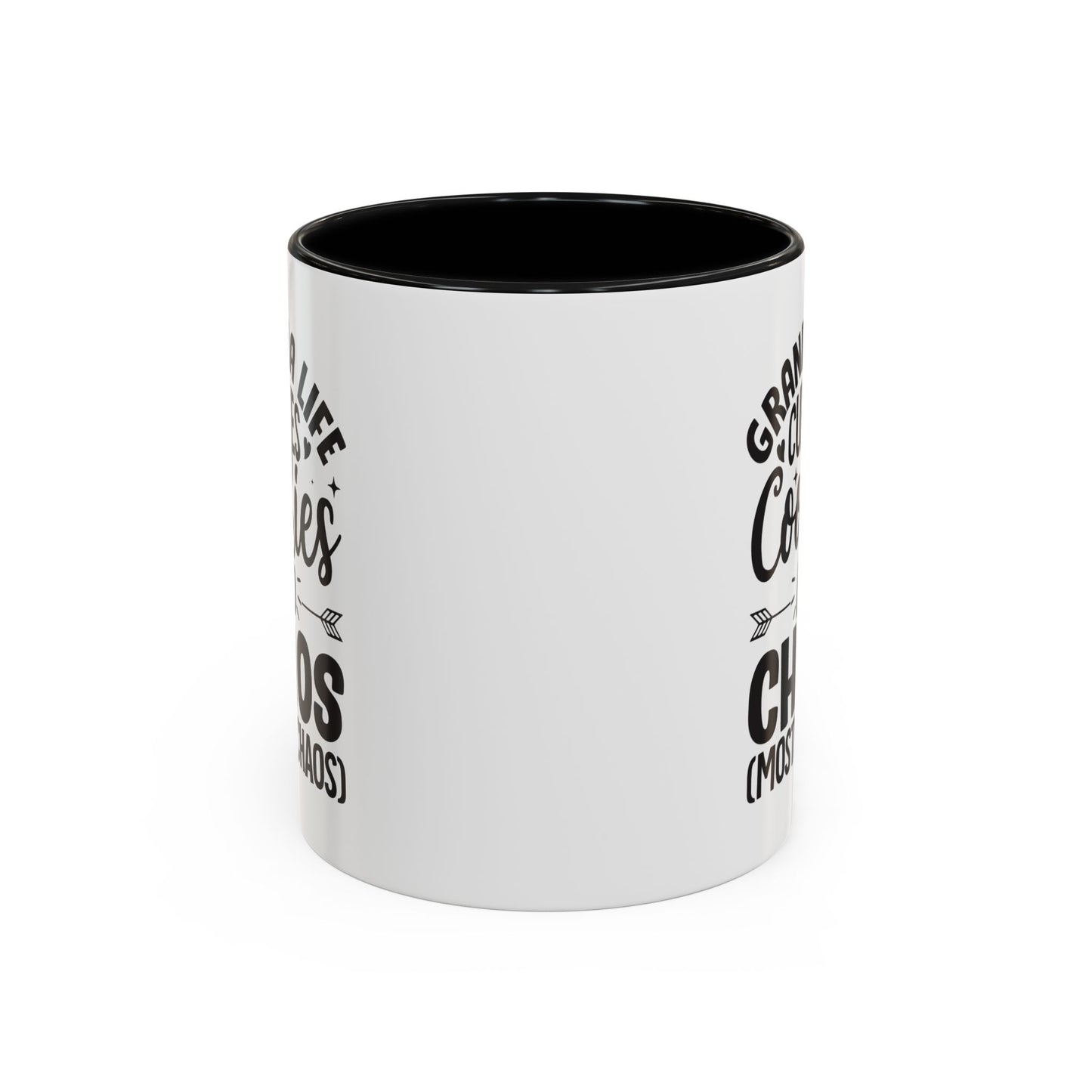 Grandma Life  Cuddles Cookies and Chaos Mostly Chaos Coffee Mug (11, 15oz)