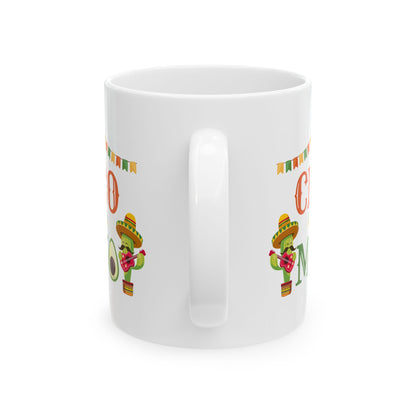 Cinco De Mayo White Mug, (11oz, 15oz)