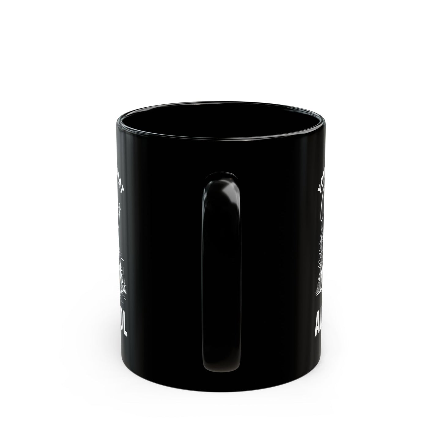 Campfire and Whiskey  Ceramic Black Mug (11oz, 15oz)