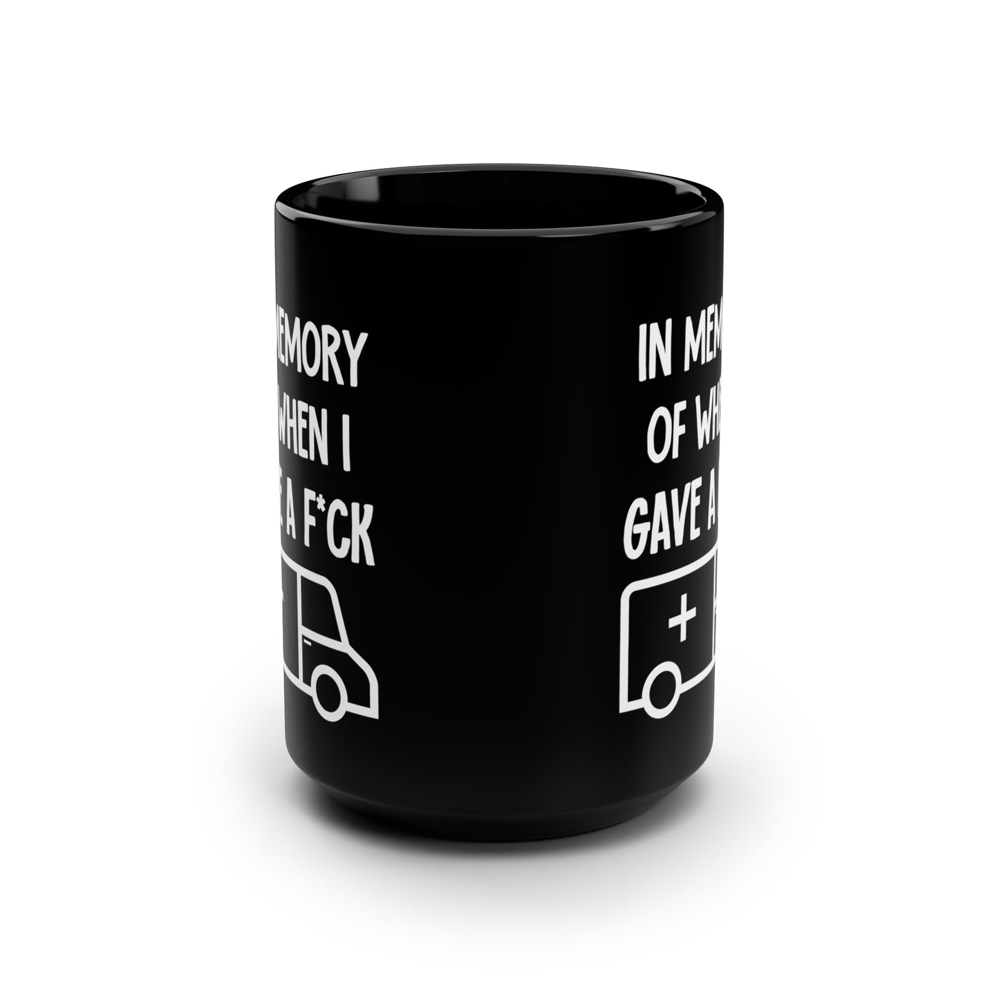 In Memory of When I Gave a F*ck Funny Sarcastic Coffee Mug – Gag Gift for Friends, Coworkers, and Coffee Lovers