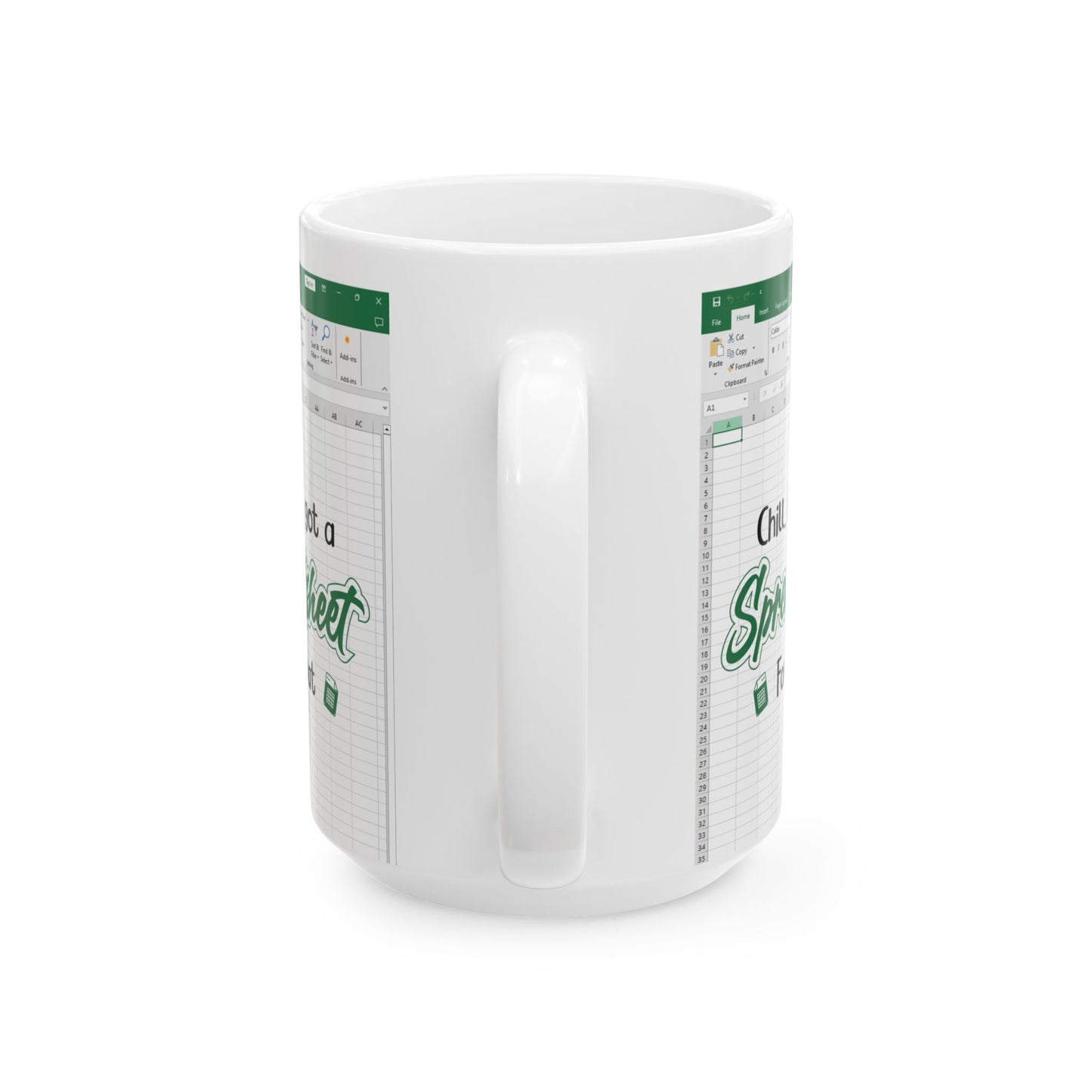 Funny Excel Mug for Data Lovers Ceramic Mug, (11oz, 15oz)