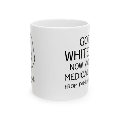 White Coat Ceremony Mug – Personalized Medical Student Gift with Name, School, and Date, Future Doctor