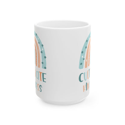 Cultivate Kindness White Mug, (11oz, 15oz)