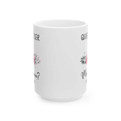 ¿Quieres Ser Mi Madrina Mug – White Godmother Proposal Gift 2025
