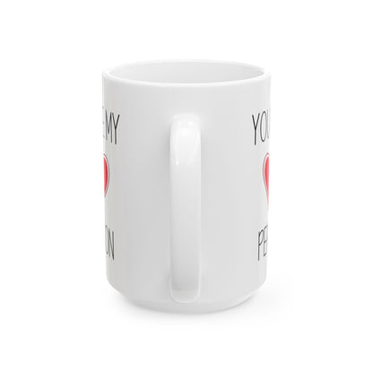 You're My Person Mug – Cute Red Heart Design – Romantic Gift for Loved One