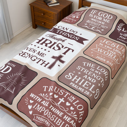 I Can Do All Things Through Christ Who Gives Me Strength Blanket