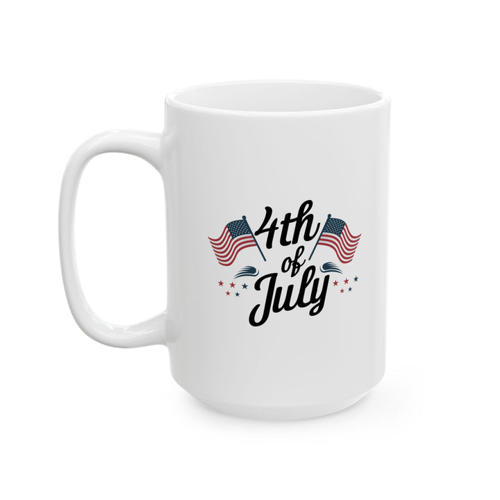 4th of July Mug – Patriotic American Flag Coffee Cup USA Gift Idea