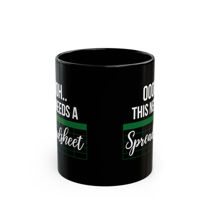 Oooh… This Needs a Spreadsheet – Funny Black Accountant Coffee Mug