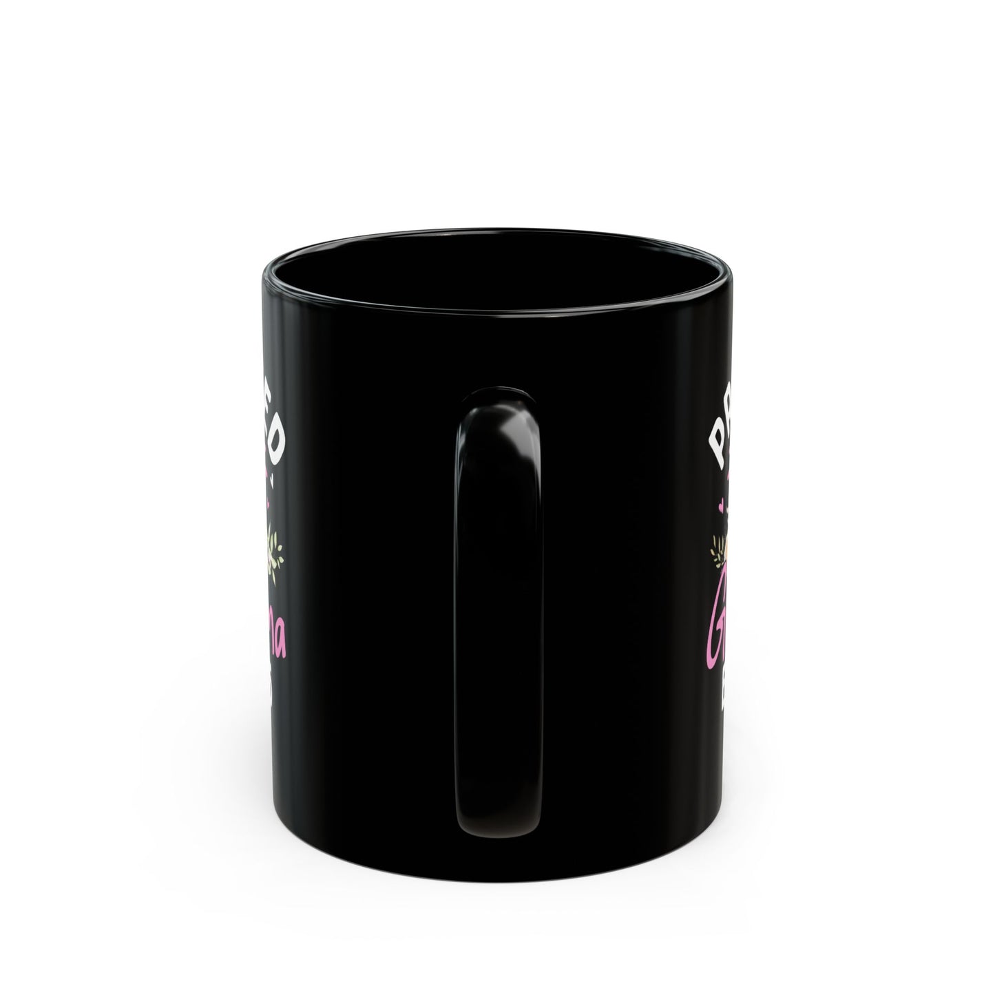 Promoted to Grandma Est 2025 Black Mug (11oz, 15oz)