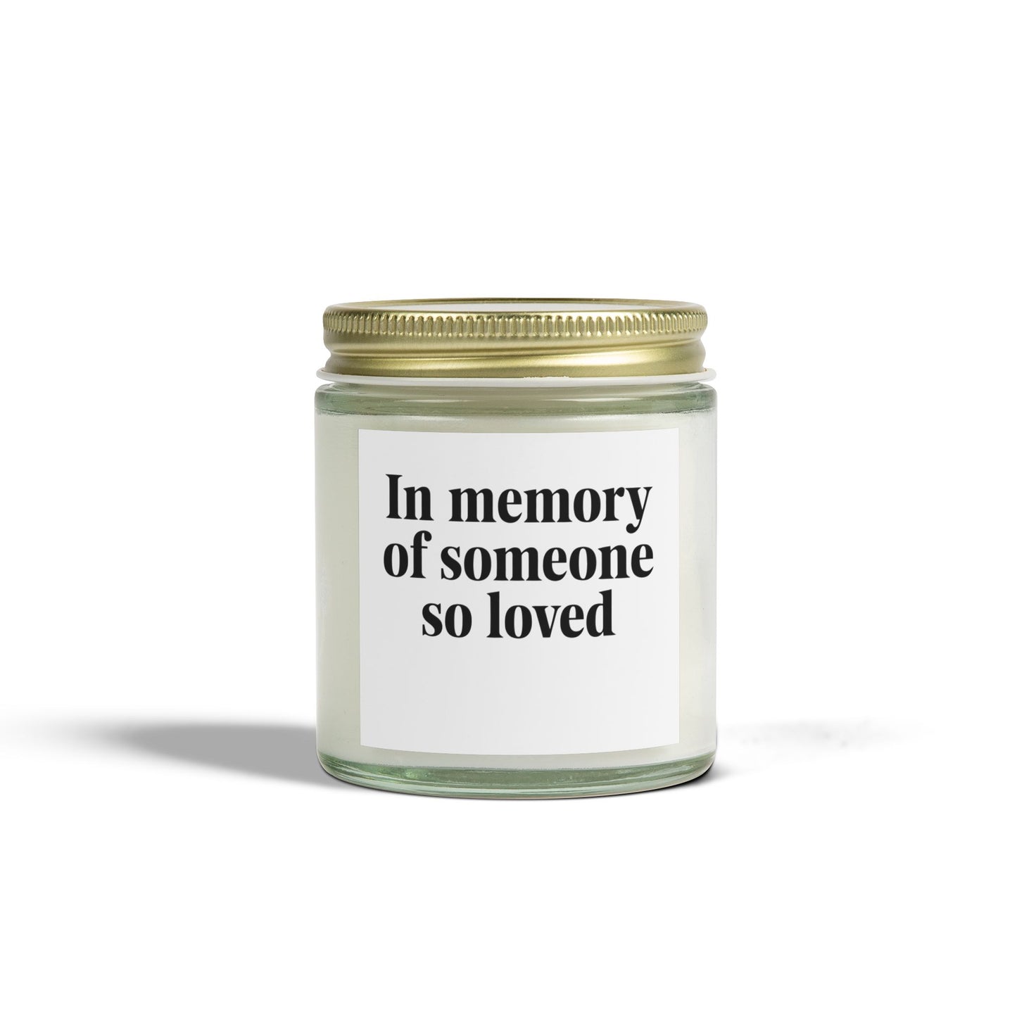 In memories of someone so love Scented Candles, Coconut Apricot Wax (4oz, 9oz)