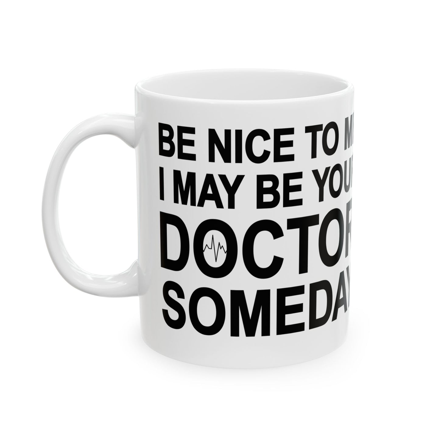 Funny Medical Student Coffee Cup – White Ceramic Gift for Future Doctors & Healthcare Workers