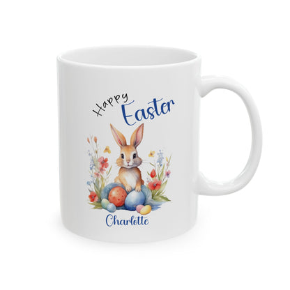 Personalized Easter Bunny Mug – Custom Name Gift for Kids