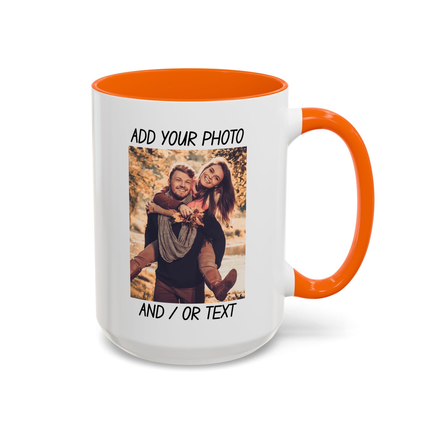 Fall Couple Mug – Cozy Autumn Love Gift for Him or Her Accent Coffee Mug (11, 15oz)