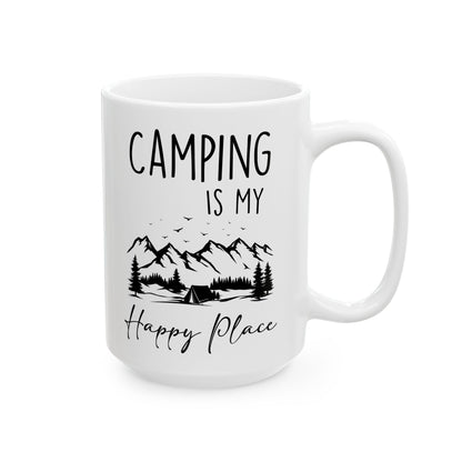 Rustic Camping Adventure Design Ceramic Mug, (11oz, 15oz)