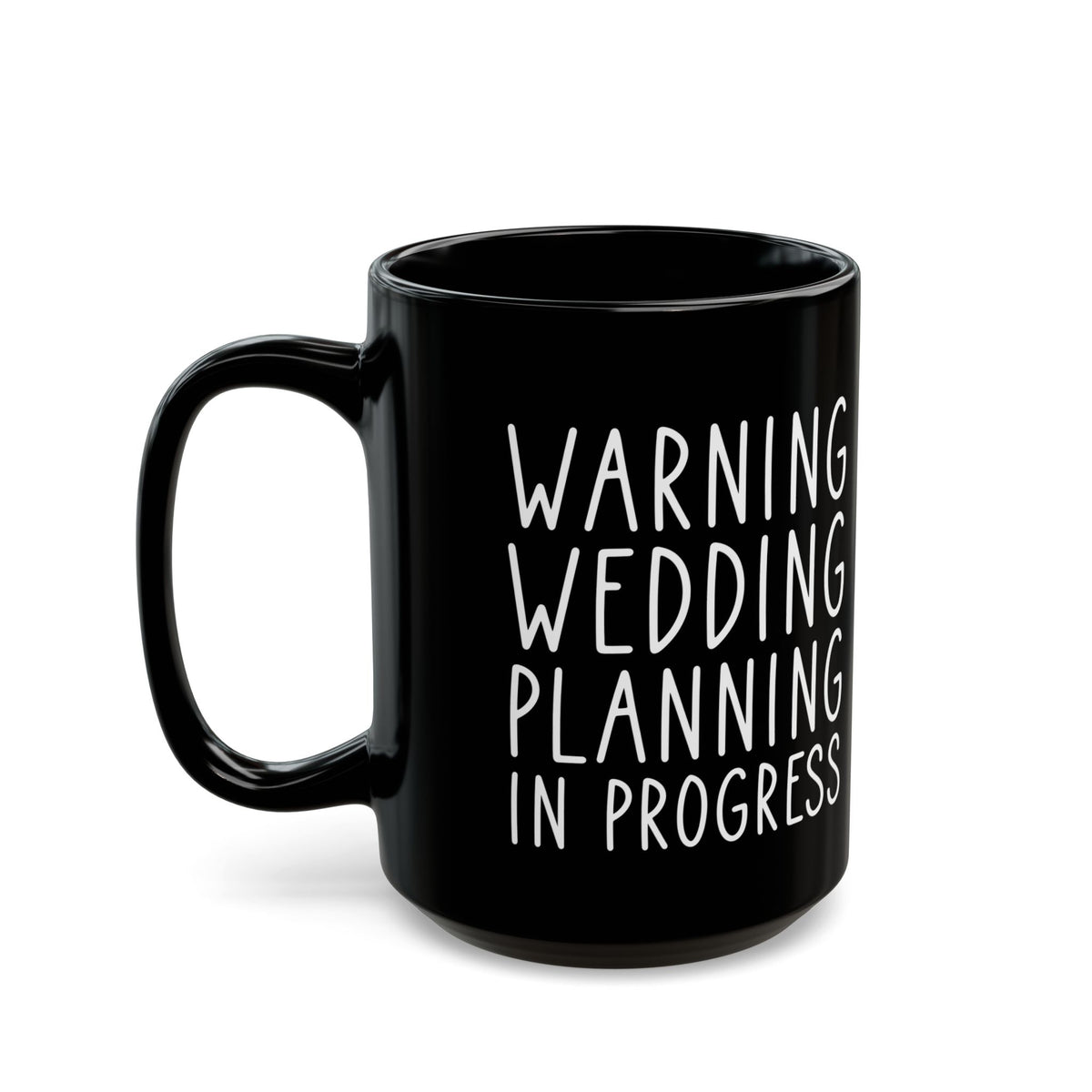 Funny Wedding Planning Mug – Bride to Be Gift – White Engagement Coffee Cup for Future Mrs, Bridal Shower Gift Idea for Wedding Planner