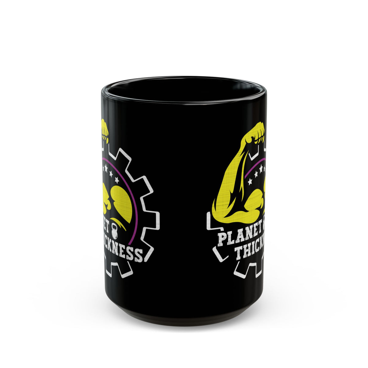 Planet Thickness Black Mug (11oz, 15oz)