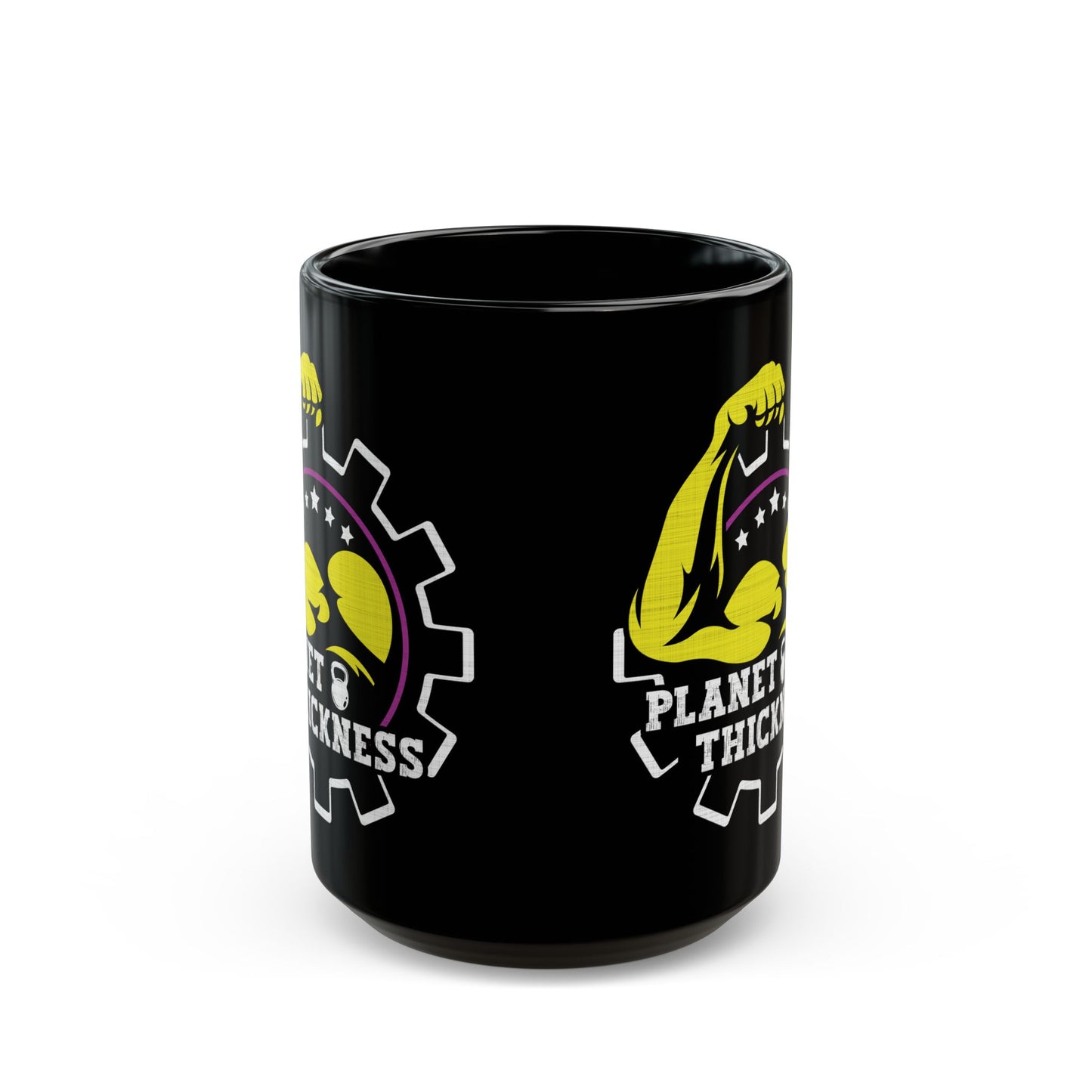 Planet Thickness Black Mug (11oz, 15oz)
