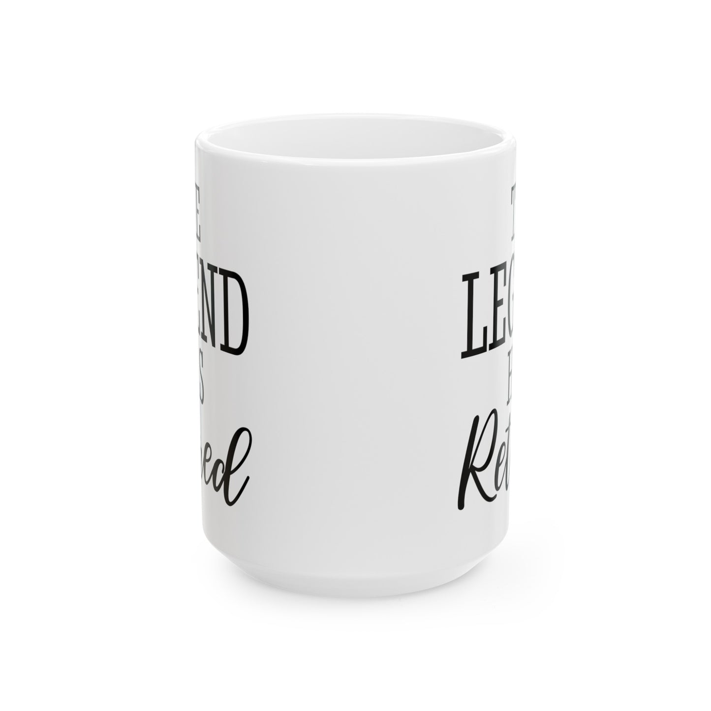 The Legend Has Retired White Mug – Ideal Gift for Retirees