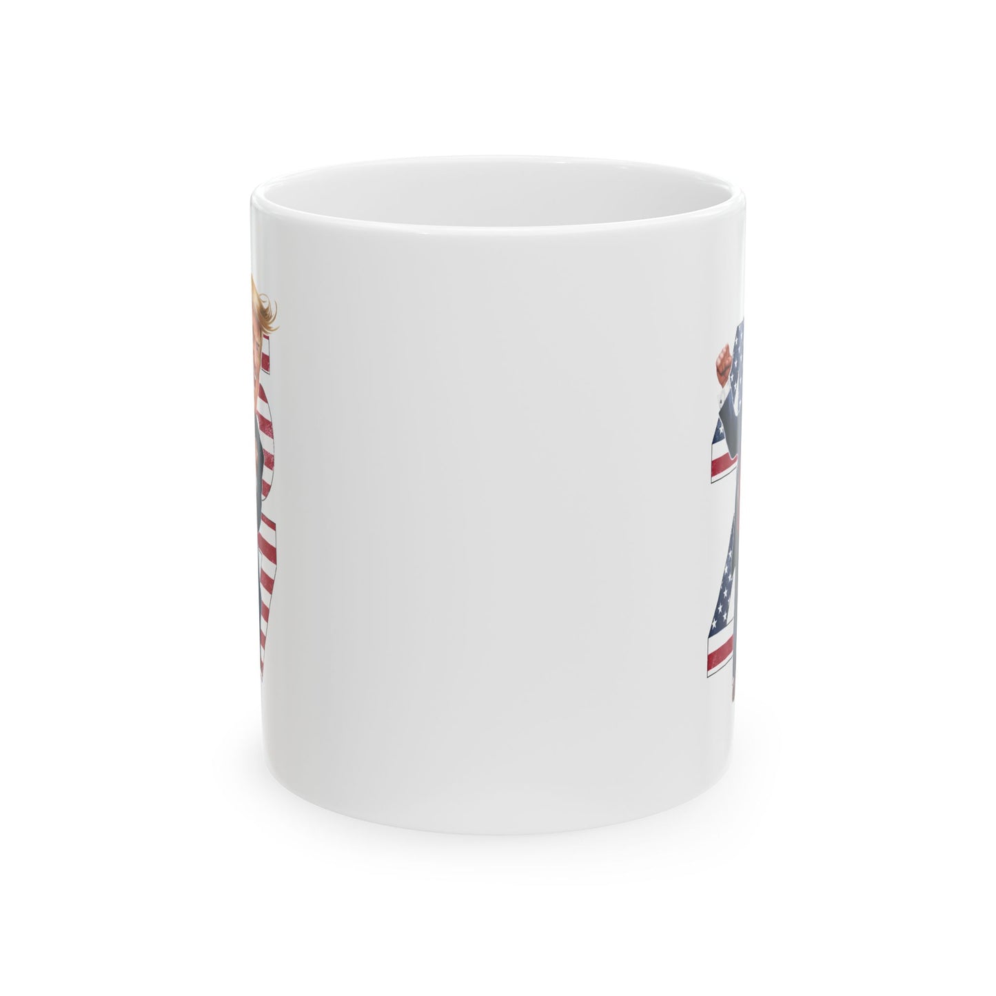 Trump 47 Coffee Mug – White Patriotic Donald Trump Cup for MAGA Fans