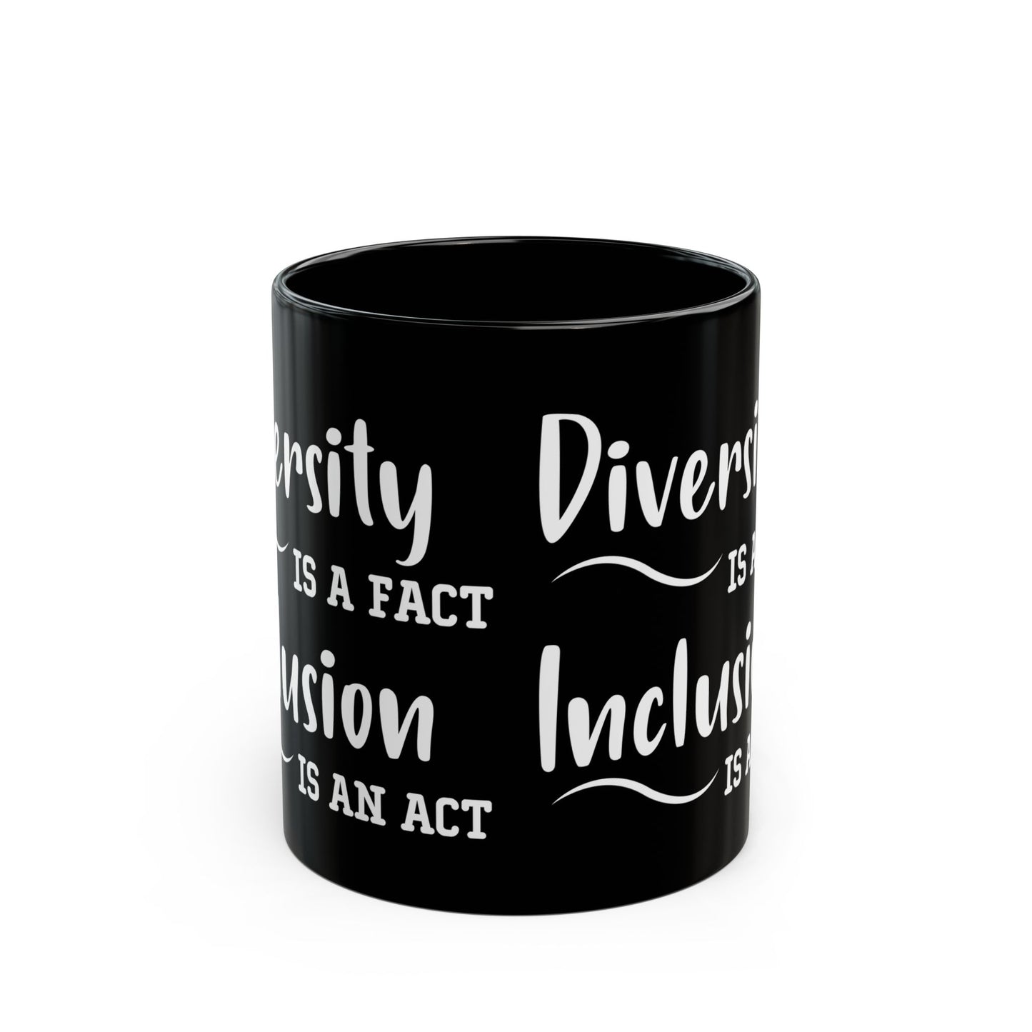 Driversity Is A Fact Black Mug (11oz, 15oz)