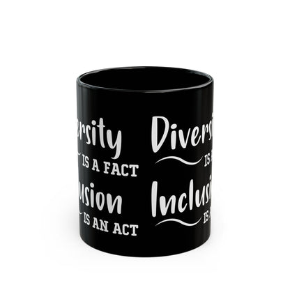 Driversity Is A Fact Black Mug (11oz, 15oz)