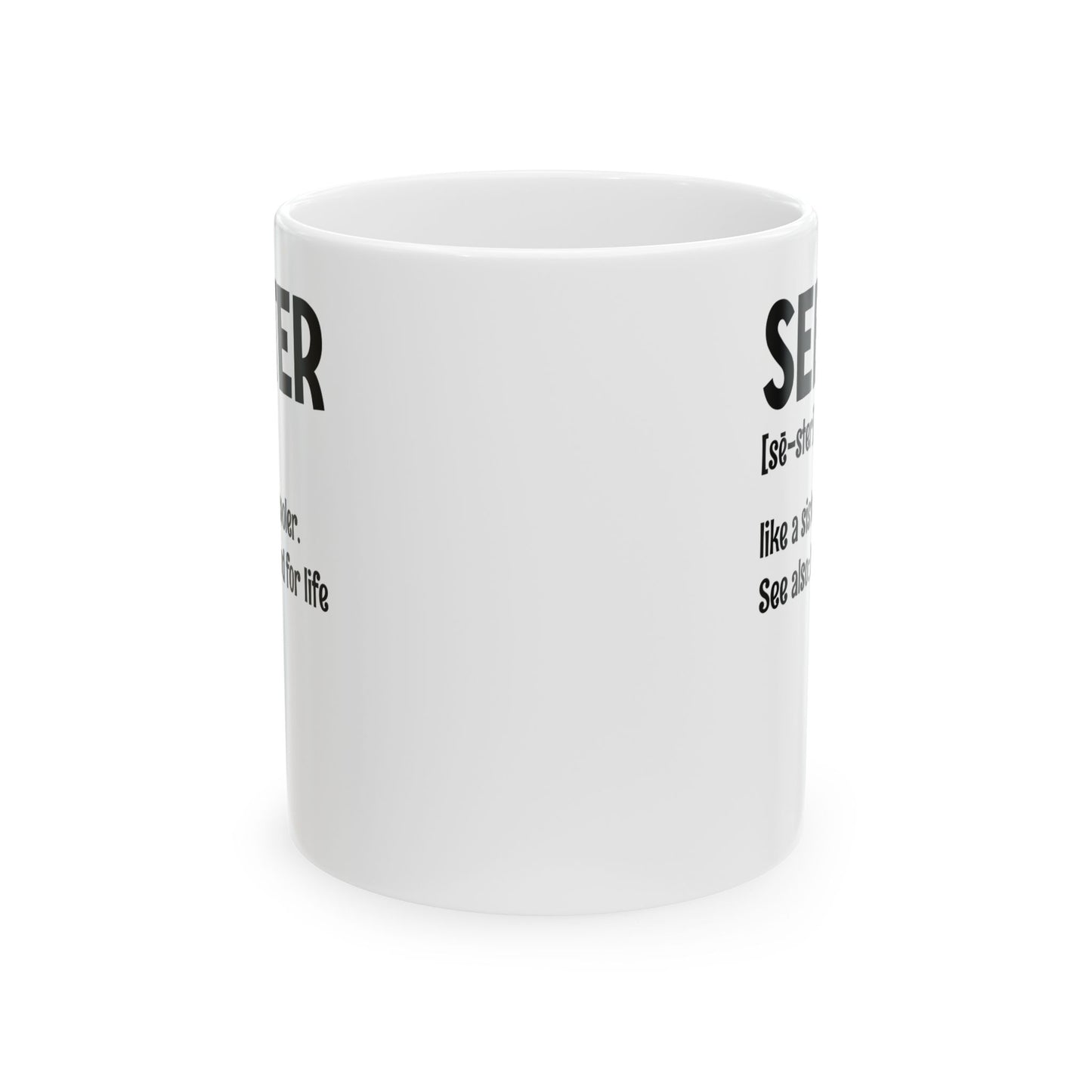 Seester White Mug, (11oz, 15oz)