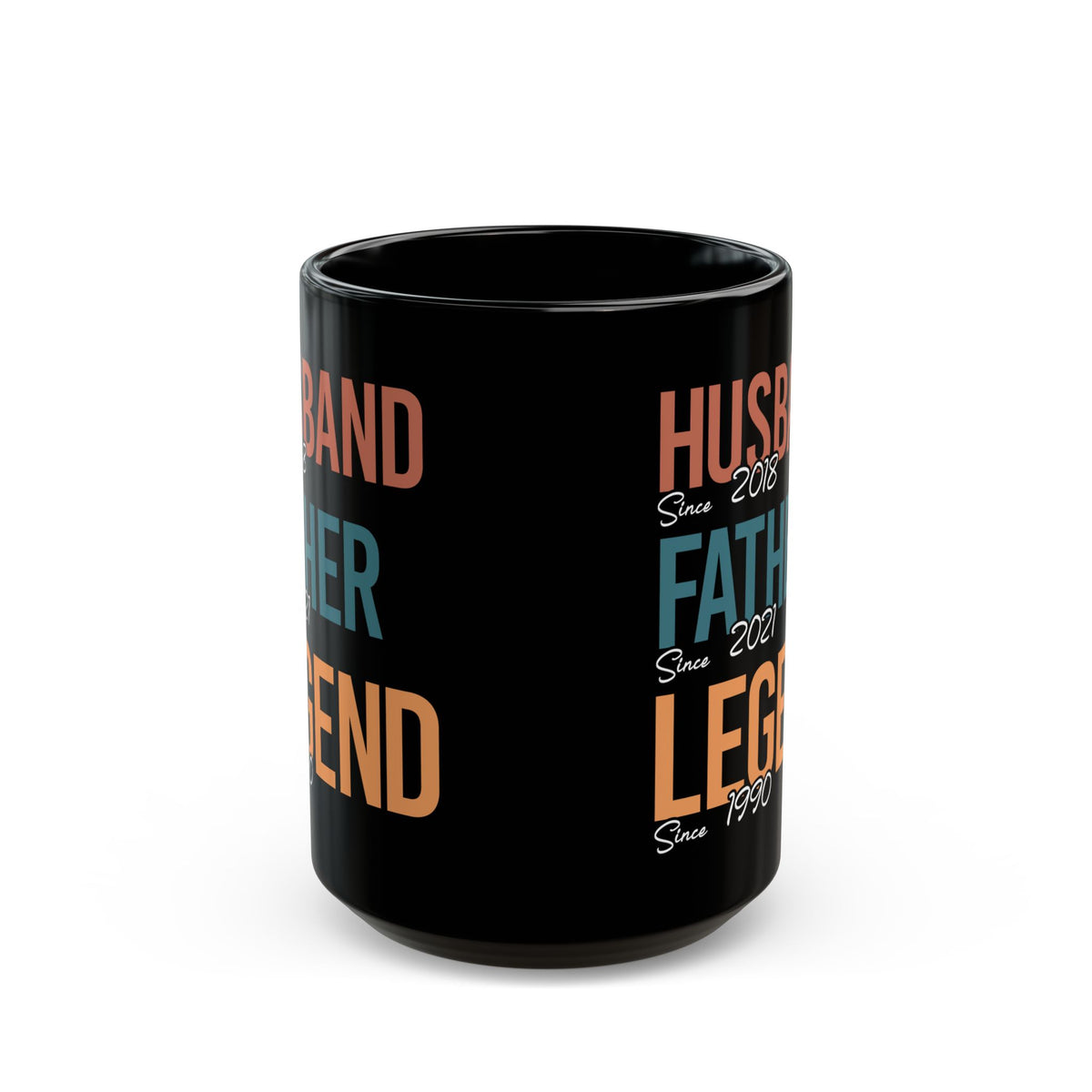 Husband Father Legend Black Mug (11oz, 15oz)