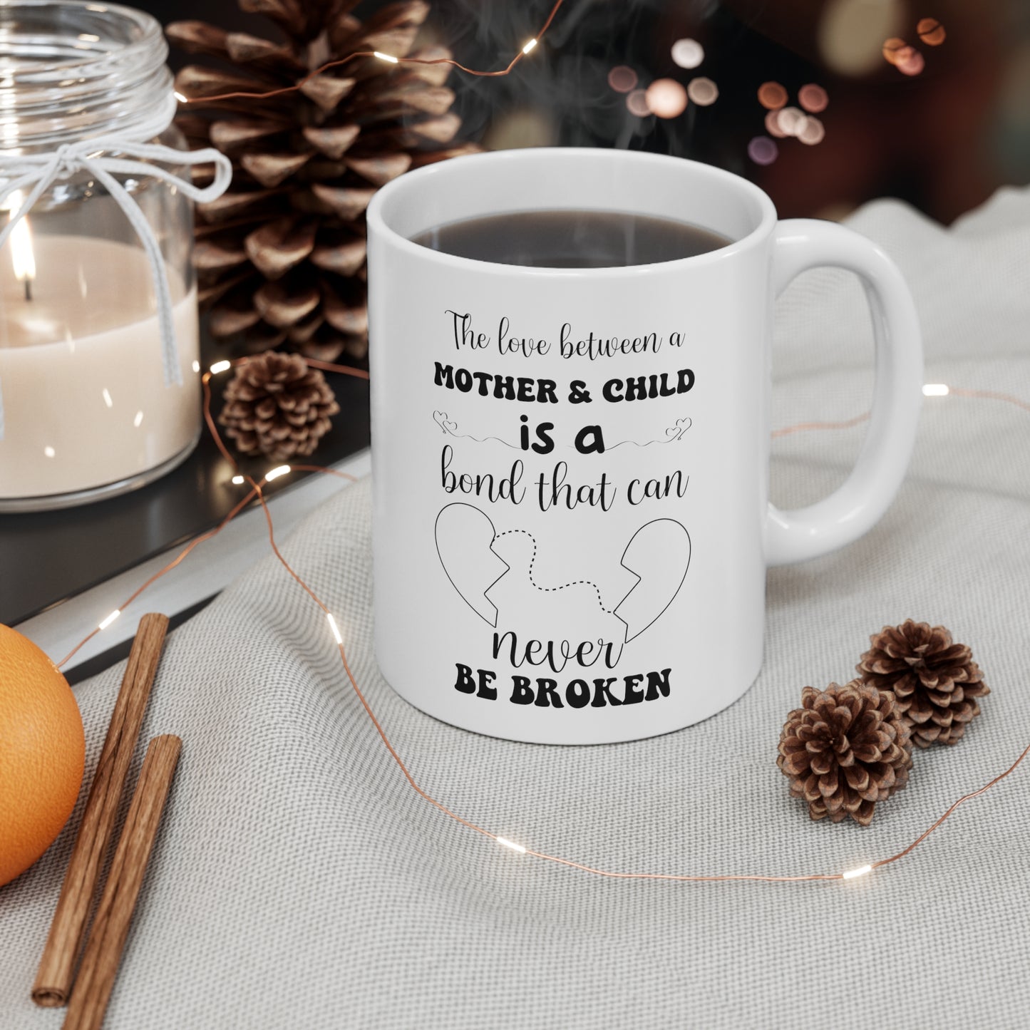 Mother & Child is a bond 11oz white Mug