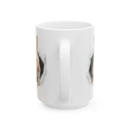 Peekaboo Bunny Mug – Cute 3D Rabbit Breaking Through Design