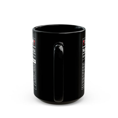 mom nutrition facts Black Mug (11oz, 15oz)