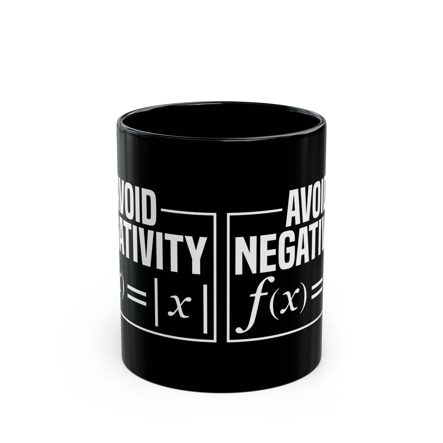 Avoid Negativity Black Mug (11oz, 15oz)